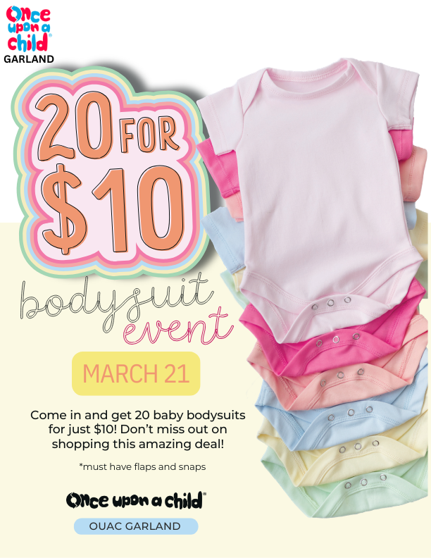 20 FOR $10 BODYSUIT EVENT 3/21